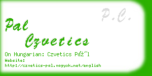 pal czvetics business card